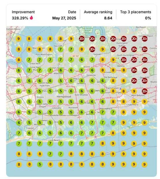 Google Maps ranking grid after for "goalkeeper academy", Youth sports coaching